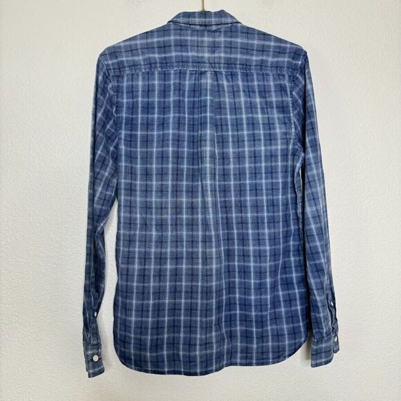 Lucky Brand Shirt Mens Small Plaid California Fit Blue Handcrafted Button Down - Picture 11 of 11